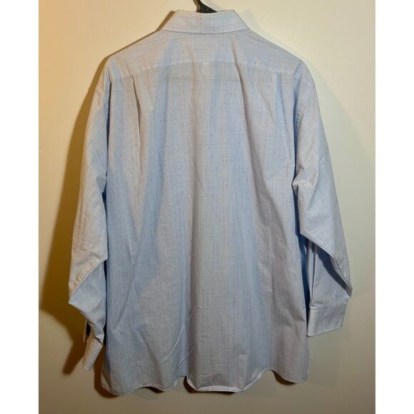 Van Heusen Men's Regular Fit Plaid Dress Shirt – Size 17 32/33 – Wrinkle‑Free - Picture 4 of 4